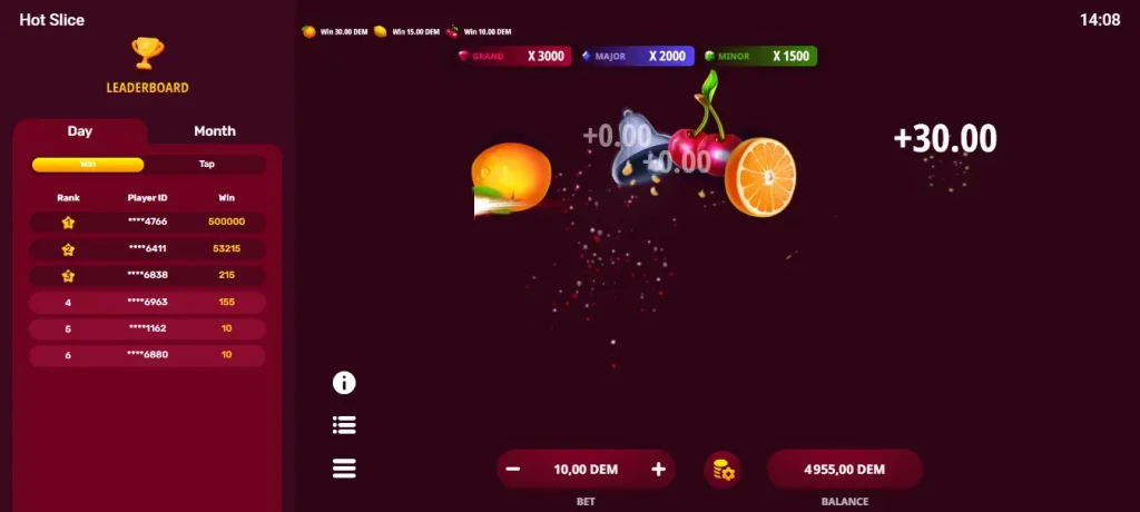 Jeu Hot Slice